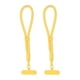 thumbnail image 1 of Correa de muñeca universal Uxcell, 2 paquetes de correa ajustable de poliéster con parche de acero inoxidable, correa multifuncional para teléfono celular para la mayoría de los smartphones, Amarillo, 1 of 6