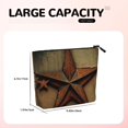 thumbnail image 5 of Makeup Bag Small Cosmetic Bags for Women Travel Toiletry Bag Zipper Pouch Purse Organizer Pouches, Rusty Stars Primitive Country Rustic Vintage, 5 of 7