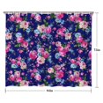 thumbnail image 5 of Pioneer Flower Floral Print Pattern Shower Curtain 84"x72" ,Bathroom Decorative Shower Curtains Set with 12 Hooks,Modern Waterproof Washable Shower Curtain, 5 of 6