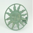thumbnail image 6 of Zeckos Green Cast Iron Sun Face Wall Mounted Garden Hose Hanger, 6 of 7