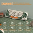 thumbnail image 3 of ATTACK SHARK AKS068 Alice Layout Wired Mechanical Keyboard, Gasket Mount 68 Keys Ergonomic 60% Gaming Keyboard USB-C, VIA-Programmable, Hot-Swappable Tactile Switch, RGB Backlit, Knob, NKRO, PC/MAC, 3 of 12
