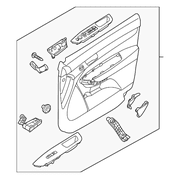 Genuine OE Kia Door Trim Panel - 82301-1U150AL7