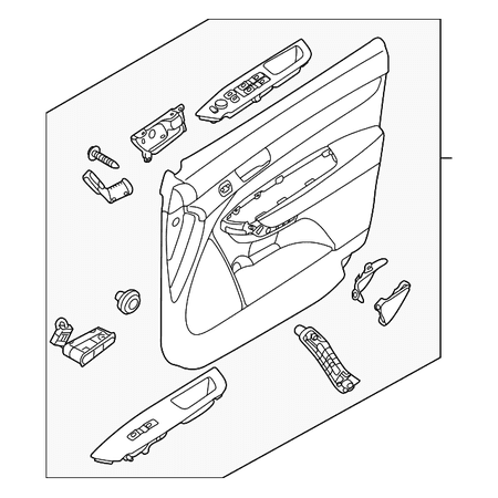 Genuine OE Kia Door Trim Panel - 82301-1U150AL7