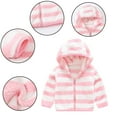 thumbnail image 6 of Godderr Toddler Baby Boys Girls Winter Fleece Jacket 9M-5Y Kids Warm Ears Hooded Stripe Outwear Coat Newborn Fleece Coats, 6 of 6