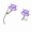 Purple, variant on Fashionable Devil Pendant Earrings High Polish Alloy Women's Trendy Jewelry