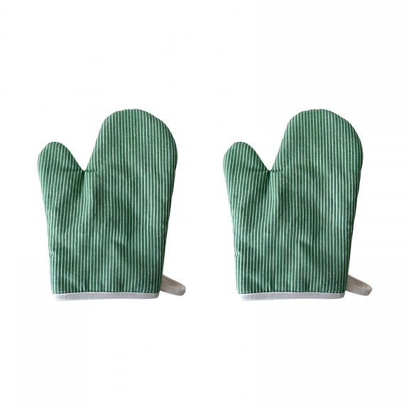 ACDANC 1Pair Oven Mitts Quilted Terry Cloth Lining, Long Professional Heat Resistant Kitchen Oven Gloves