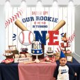 thumbnail image 5 of Baseball 1st Birthday Decoration, My Rookie Year Banner Backdrop for Boys Baby First Birthday Party Decor, Baseball Rookie of the Year Decoration, 71x47inch Baseball One Year Old Decor, 5 of 7