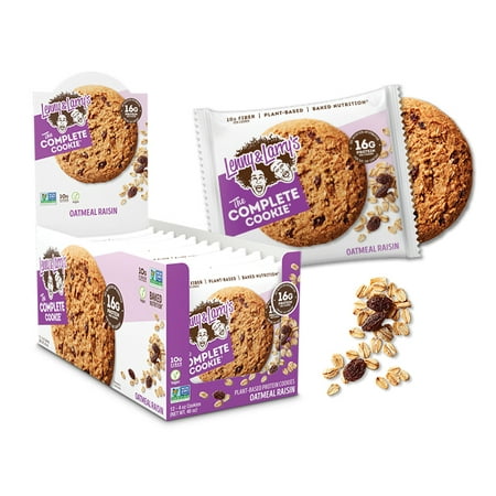 Lenny and Larry's The Complete Cookie, Oatmeal Raisin, 16g Protein, 12