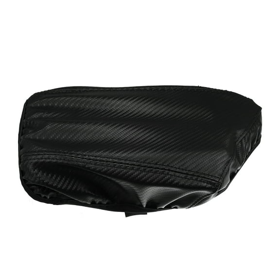 Unique Bargains Center Console Pad Armrest Seat Box Cover Black Carbon Fiber Pattern for Hyundai Elantra 2021 2022 2023