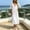 *White, variant on ClodeEU Women's V Neck Cutout Flare Short Sleeve Midi Dress ,Elegant Casual Loose Summer Dress Beige,Women's Plus L