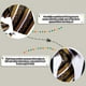 thumbnail image 3 of Set de corbatas Barry.Wang Silk 150 cm con gemelos dorados, 3 of 5
