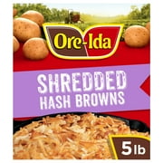 Ore-Ida Shredded Hash Browns Frozen Potatoes Value Size, 5 lb Bag