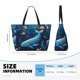 thumbnail image 4 of Disketp Whimsical Underwater Fantasy Bolsa de Playa de Gran Capacidad, Bolso Impermeable y a Prueba de Arena para Mujer, Ideal para Playa, Piscina y Natación, 4 of 7