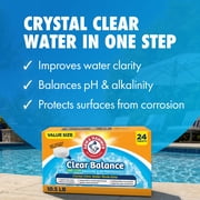 ARM & HAMMER Clear Balance Alkalinity & pH Maintenance Tablets for Pools & Spa, 24 Count