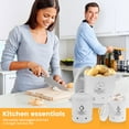 thumbnail image 4 of HLONK 3 Pack Vegetable Storage Tins Metal Onion Garlic Potato Jars Set  Kitchen Canisters Vegetable Keeper Containers with Aerating Holes and Wooden Lid, 4 of 10
