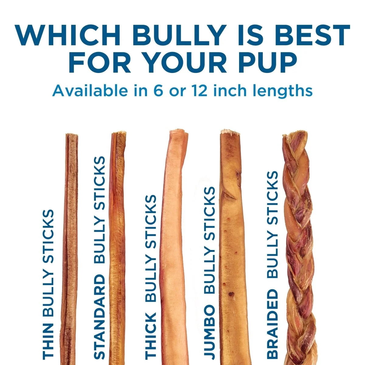 Best Bully Sticks Jumbo Bully Sticks - 12 Inch, 25 Count (Pack of 1) - Natural, Grass-Fed Beef, Single Ingredient, Grain-Free, Rawhide Alternative, Dog Treats for Large Dogs