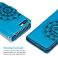 thumbnail image 6 of Mandala Wallet Case for iPhone7 Plus iPhone8 Plus,Detachable 2 in 1 PU Leather Flip Case with Magnetic Button Lanyard (9Card Slots+3Pockets+1Driver's License Pocket)-Blue, 6 of 6