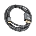 thumbnail image 4 of Cable USB C a DP 1,8 de 1,8 metros, Cable trenzado de nailon 8K, accesorios portátiles Plug and Play para tableta, teléfono inteligente profesional, 4 of 8