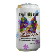4-Pack, 12 oz Veggie Blonde Dog "Beer" (Non-Alcoholic)