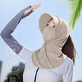 thumbnail image 4 of Windproof Hat Windproof Face Mask Casual and Fashionable Solid Color Ice Silk Sunscreen Mask and Hat for Head, Face, and Neck Protection, 4 of 5