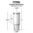 thumbnail image 6 of RTIC Road Trip 30 oz Leak-Resistant Straw Lid Ceramic Lined Tumbler, White Glitter, 6 of 9