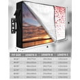 thumbnail image 7 of Red Polka Dot Outdoor TV Cover 70 to 75 inch Watercolor Red Gradient Abstract Modern Waterproof Dustproof TV Covers for Outside with Zipper Remote Control Pocket Flat Screen Protectors, 7 of 7