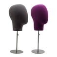 thumbnail image 1 of Cabeza De Maniquí Profesional Ajustable Duradero Para Auriculares Sombrero Postizo Gris+Cabeza De Maniquí Profesional Ajustable Duradero Para Auriculares Sombrero Postizo Púrpura Estilo A Baoblaze none, 1 of 8