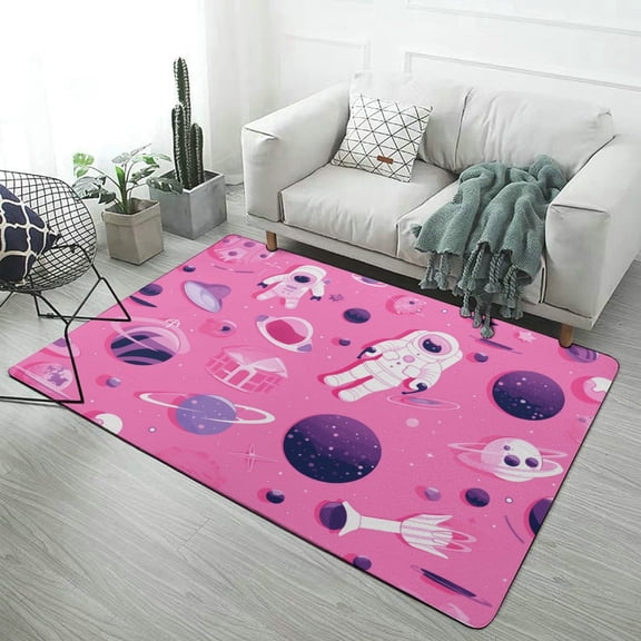 Space Astronaut Cartoon Home Decor Living Room Carpet Non-slip Hotel Lobby Floor Mat Kitchen Bedroom Entrance Doormat s