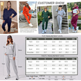 thumbnail image 7 of Weardear Women 2 Piece Sets Long Sleeve Tracksuit Fall Travel Outfits Joggers Sets Half Zip Sweatsuit Matching Set, 7 of 7