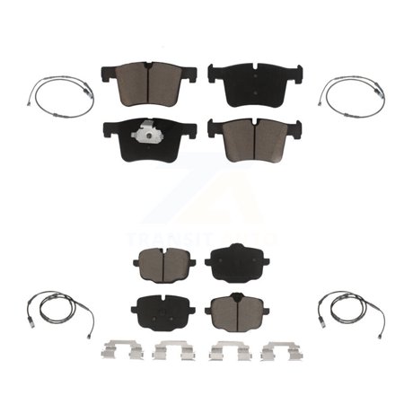 CMX Front Rear Ceramic Disc Brake Pads and Wear Sensors Kit for Car 2012 BMW X3 From 10 11 KCW-100324
