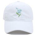 thumbnail image 2 of WHEANG Embroidered Flower Baseball Cap for Women Men - Solid Color Vintage Style Everyday Casual Breathable Outdoor Sports Cap One-Size Adjustable UV Protection Summer Sun Hat Under $5 White, 2 of 4
