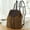 Brown, variant on Summer Hollow Out Backpack Drawstring Hasp Straw Bag School Bag Knitting Rucksack Beach Bag Travel Holiday Ladies Handbag Bolsas
