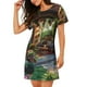 thumbnail image 2 of Fotbe Charming Garden Patio Bata de Dormir para Mujer con Estampado, Camisón de Algodón de Manga Corta, Ropa de Dormir Casual, 2 of 6