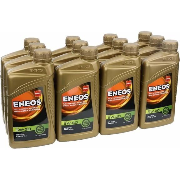 ENEOS 5W-20 Fully Synthetic Motor Oil (1-Quart, Case of 12)