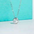 thumbnail image 5 of AnuClub 9mm Moissanite Pendant Necklace For Women D Color VVS1 Bezel Set Round Cut Sterling Silver Necklace, 5 of 6