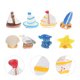 thumbnail image 2 of KAKOWELY 8 piezas de adornos de estilo mediterráneo, adorno náutico decorativo, accesorio de micropaisaje, 2 of 5