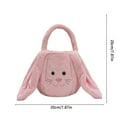 thumbnail image 3 of NSESSHome Plush Easter Bunny Basket for Kids Boys Girls Easter Buckets with Long Plush Ear Personalized Egg Hunting Easter Bags,Bunny Kids Easter Tote Bags for Easter Decorations Candy, 3 of 8