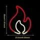 thumbnail image 2 of Flame Neon Signs Luces De Neón Creativas En Forma De Llama Para Decoración De Pared Usb / Luces De Pared De Neón De Fuego Que Funcionan Con Batería Para El Hogar Dormitorio Bar Fiesta Moyic HA036881-00, 2 of 6