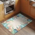 thumbnail image 2 of Entryway Rug 2'x3', Beige Coastal Small Rug for Kitchen Bathroom Door Mat Indoor Entrance, Summer Nautical Beach Coral Starfish Non-Slip Area Rugs Floor Mats Carpet Front Door Rugs, 2 of 8