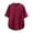 Red, variant on Men Shirts Retro Short Sleeved T Shirt for Men with Tang Clothing Plate Buckle Casual Breathable Style Shirt