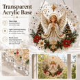 thumbnail image 6 of Christmas Pearl Diamond Art Hanging Ornament DIY Craft (Style 5, 8in) | Angel Scene Pearl Diamond Suncatcher, 3D Mixed-Size Pearls and Complete DIY Craft for Windows, Trees, Holiday Gifts, 6 of 7