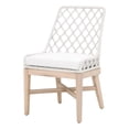 thumbnail image 1 of Pemberly Row 20.5" Rope Lattice Outdoor Dining Chair in Off White, 1 of 28