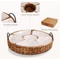 thumbnail image 5 of Serving Tray and Platters, 7-Set Gold Platters for Parties, 15.5 x 15.5 inches, Divided Serving Trays & Portable Handle for Home Dining, Gift Box Packaging., 5 of 8