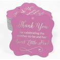 thumbnail image 2 of Inkdotpot Real Silver Foil Thank You For Celebrating The Mother To Be Baby Shower Tags Favor Bracket Shape Hang Pack Of 100 Paper Tags, 2 of 7