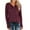 Wine, variant on Aloohaidyvio 2024 Summer Plus Size Tops,Women Loose Color Knit Buttons Casual Long Sleeve Sweatshirts Tops