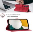 thumbnail image 4 of Compatible with Samsung Galaxy A34 5G Classic Embossed PU Leather Case with Card Holder Shockproof Cover, 4 of 5