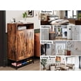 thumbnail image 6 of Walsport(47”)Large Shoe Cabinet entryway with 6 Tiers Wooden Storage Rack Organizer with 2 Doors for Small&Simple Household, 6 of 7