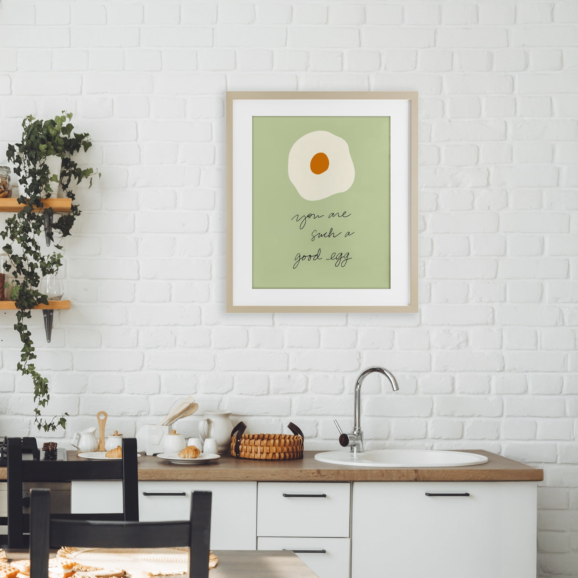 Stupell Industries You Are A Good Egg Birch Framed Print Under Glass, design by SD Graphics Studio