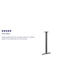 thumbnail image 6 of Flash Furniture Beverly 5'' x 22'' Restaurant Table T-Base with 3'' Dia. Bar Height Column, 6 of 6