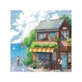 thumbnail image 4 of Build Jouets Café Kit de Construction Ville Starlight Librairie pour Animaux, Ensemble de Blocs de Construction Scène de Rue Carrée Orange, Jouets de Construction pour Adultes et Adolescents, Compatible avec les Maisons Lego, 4 of 5